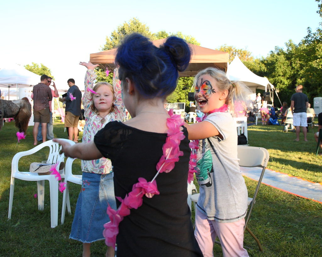 Three Girls Dancing BreastFest 2014